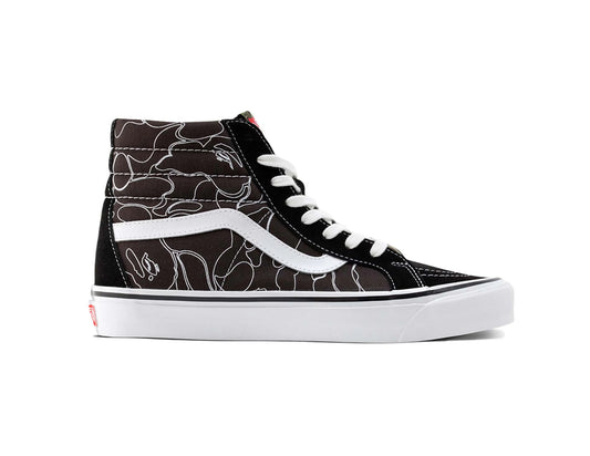 DS Vans Sk8-Hi BAPE Line ABC Camo Size 4.5 #12297