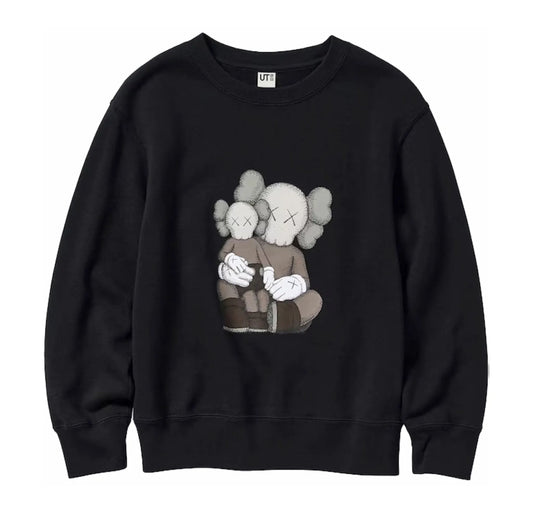 Kaws Uniqlo Sweatshirt Kids Black